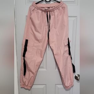 Pink cargo pants